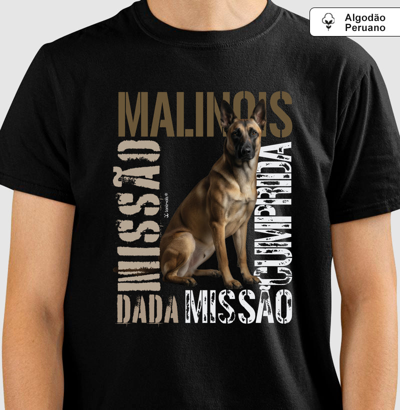 Camiseta INCA SOFT Malinois Missão Cumprida - Essência