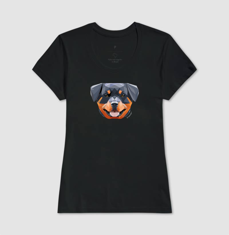 Camiseta Rottweiler Feliz - Geoma