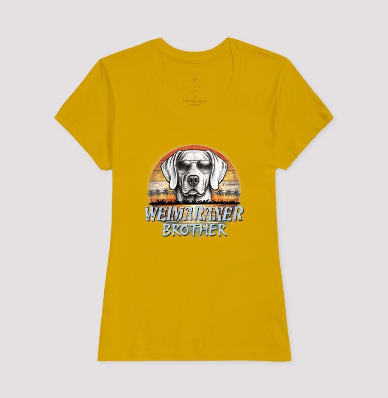 Camiseta Weimaraner BROTHER Sunset Vintage - Família