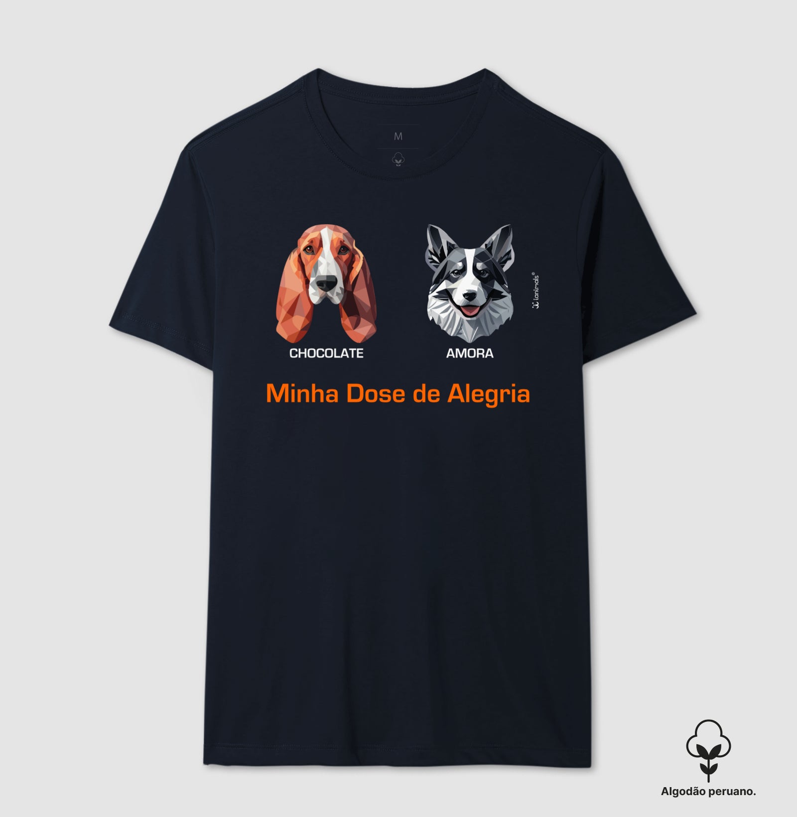 Camiseta INCA SOFT Geoma de 1 a 9 Cães - Personalizada  iAnimals