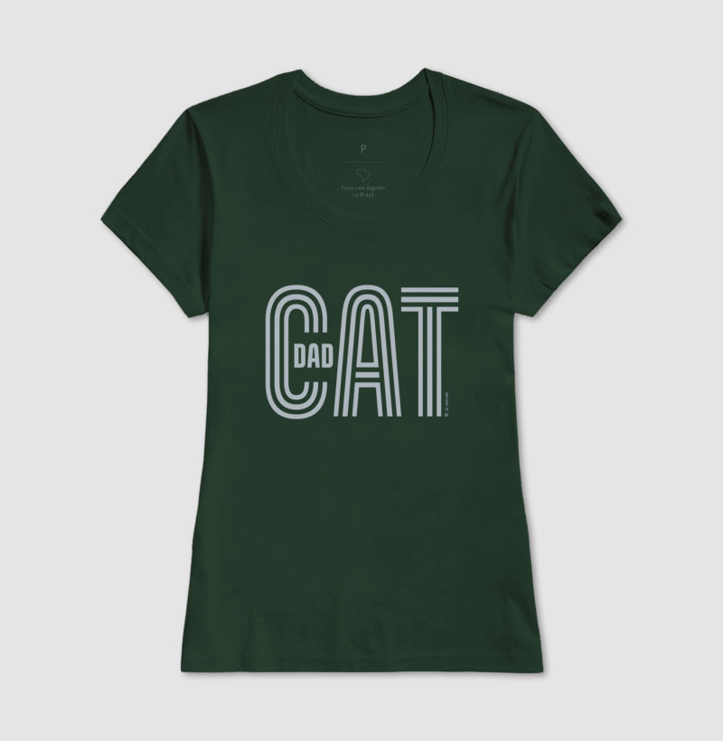 Camiseta Cat Dad - Coleção AFETO