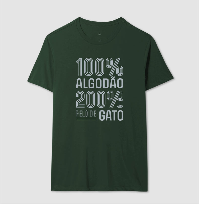 Camiseta 200% pelo de Gato - Coleção AFETO