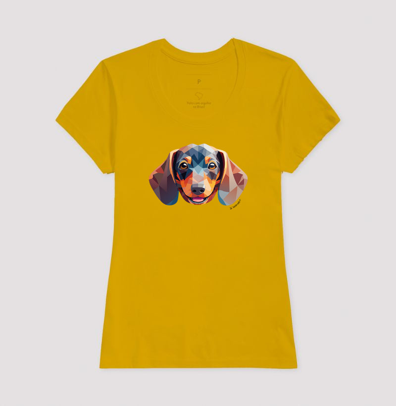 Camiseta Dachshund - Coleção Geoma
