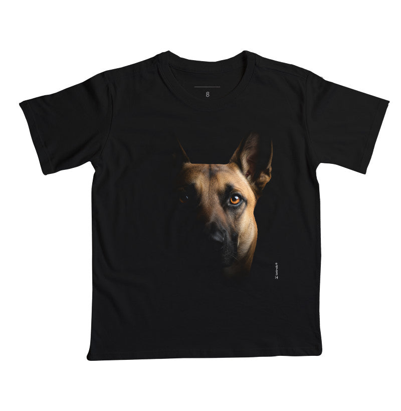 Camiseta Infantil Malinois Retrato