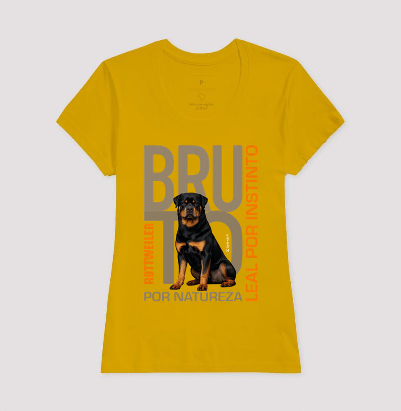 Camiseta Rottweiler Bruto por Natureza - Essência