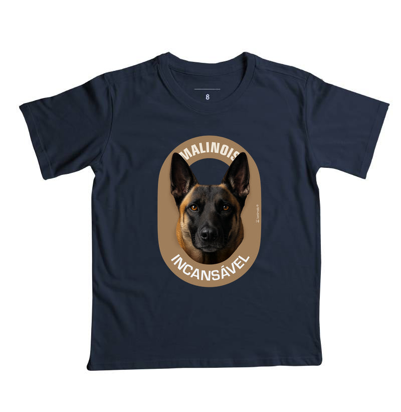 Camiseta Infantil Malinois Incansável - Essência