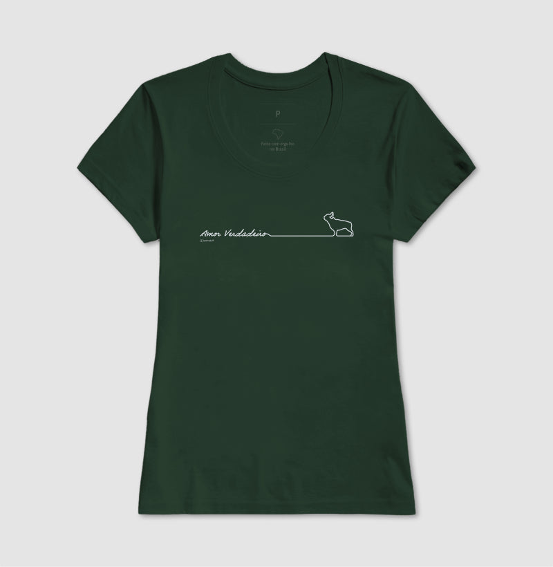 Camiseta Buldogue Francês - Amor Verdadeiro
