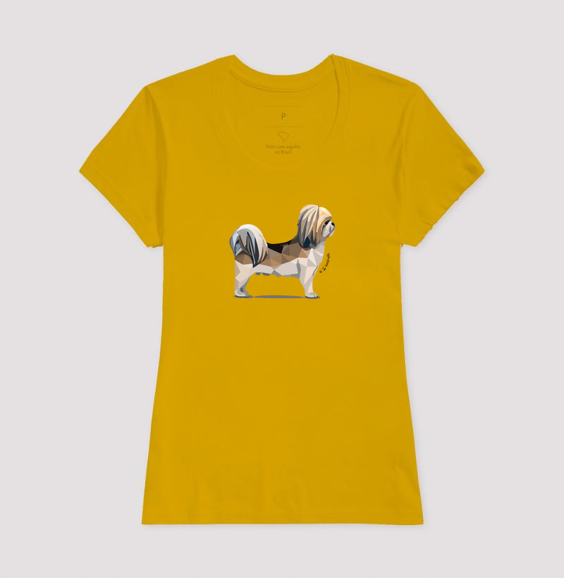Camiseta Shih Tzu Perfil - Geoma