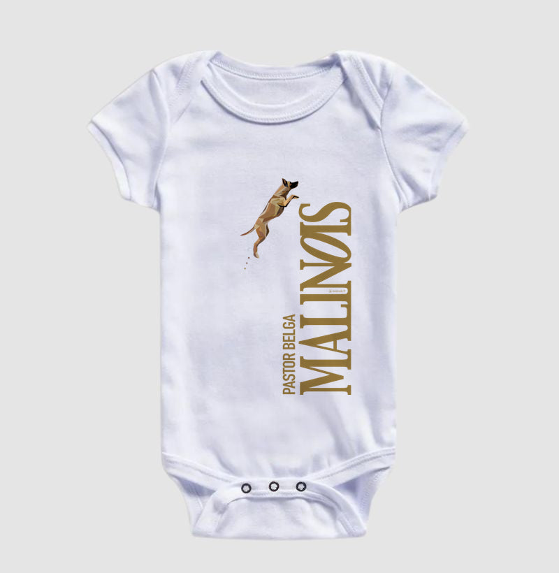 Body Infantil Pastor Belga Malinois O Salto - Geoma