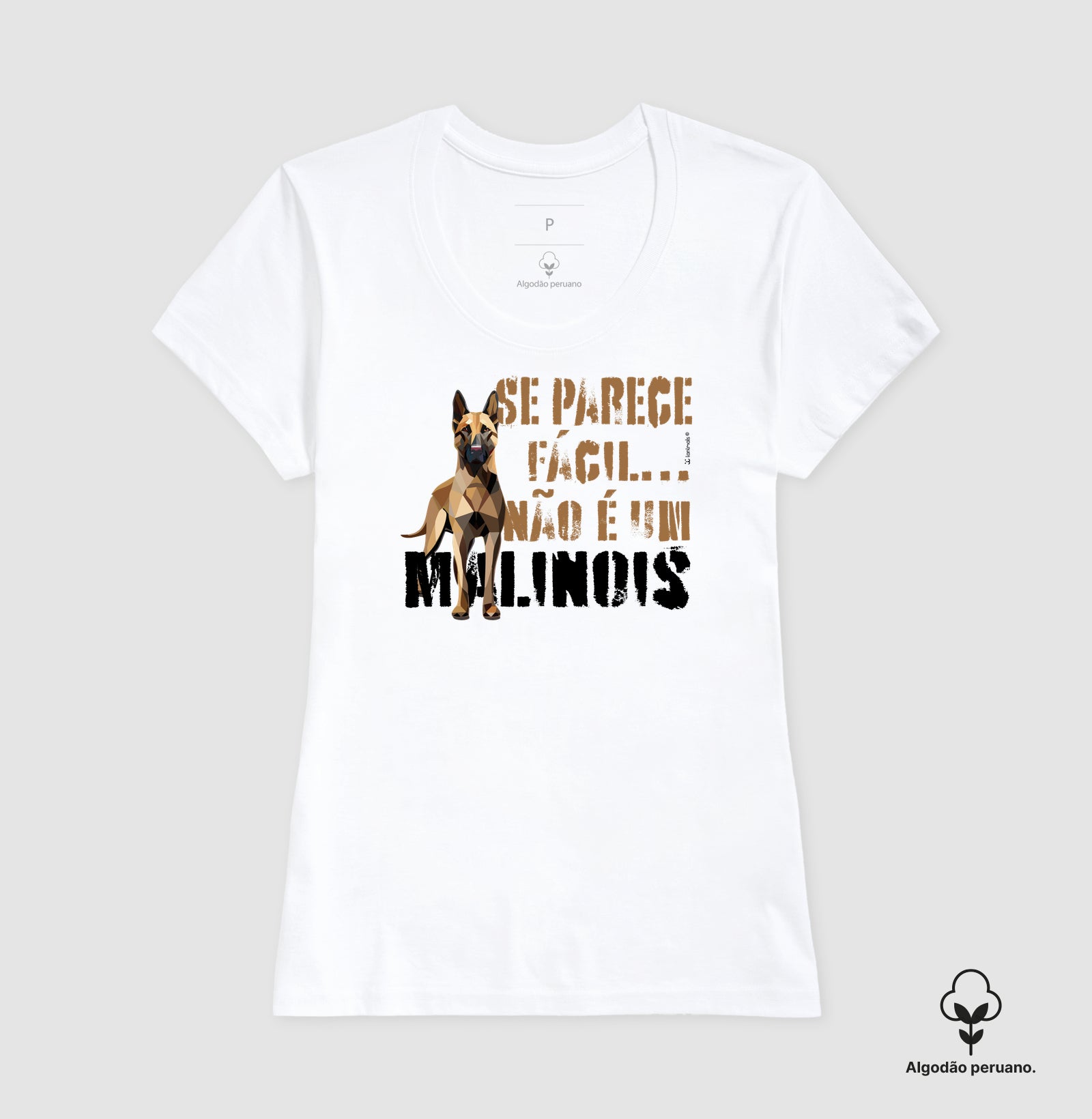 Camiseta INCA SOFT Malinois Parece Fácil  - Essência