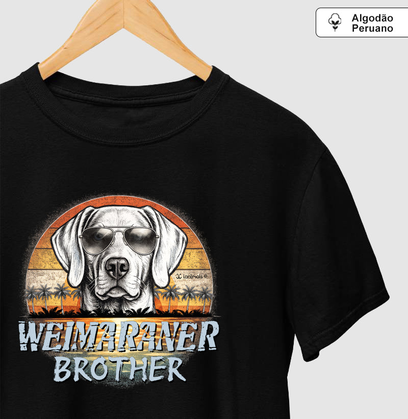 Camiseta INCA SOFT Weimaraner BROTHER Sunset Vintage - Família