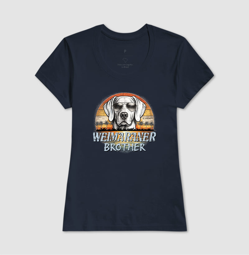 Camiseta Weimaraner BROTHER Sunset Vintage - Família