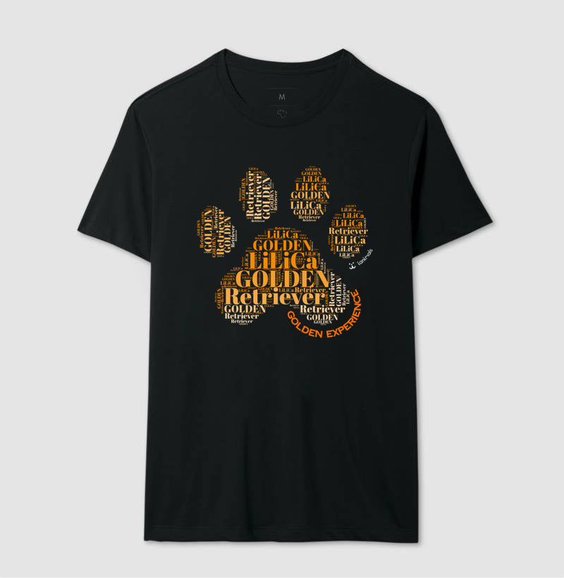 Camiseta Pata de Pet - Nuvem de Palavras - Personalizada | iAnimals