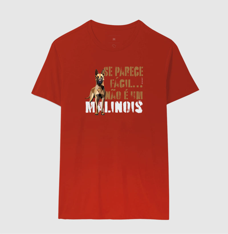 Camiseta Malinois Parece Fácil  - Essência