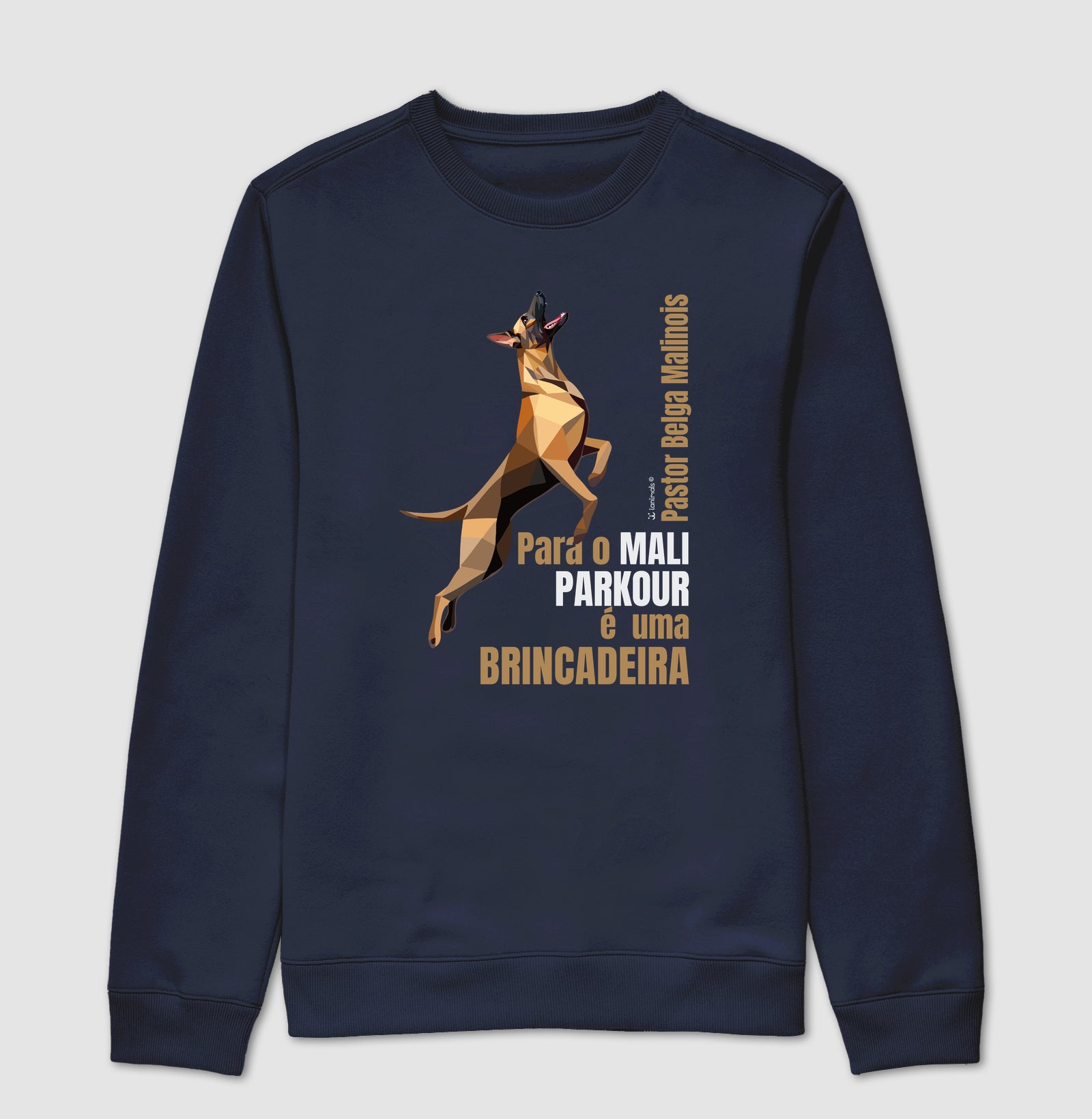 Moletom Suéter Malinois Parkour é Brincadeira