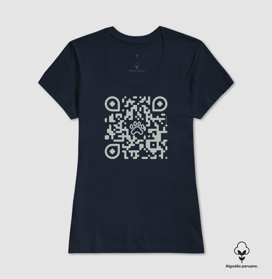 Camiseta “INCA SOFT” Pets, QR Code Declaração de Amor - Coleção AFETO