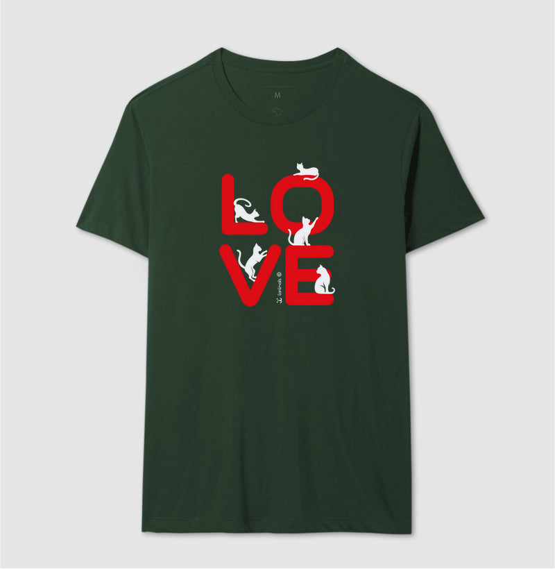Camiseta Love Cat - Afeto