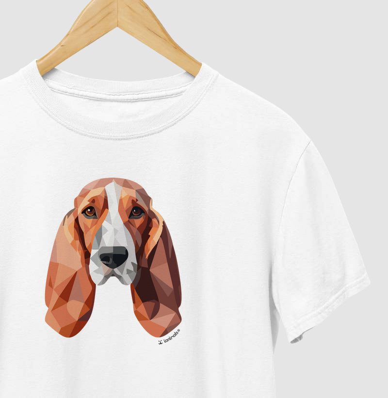 Camiseta Basset Hound - Coleção Geoma