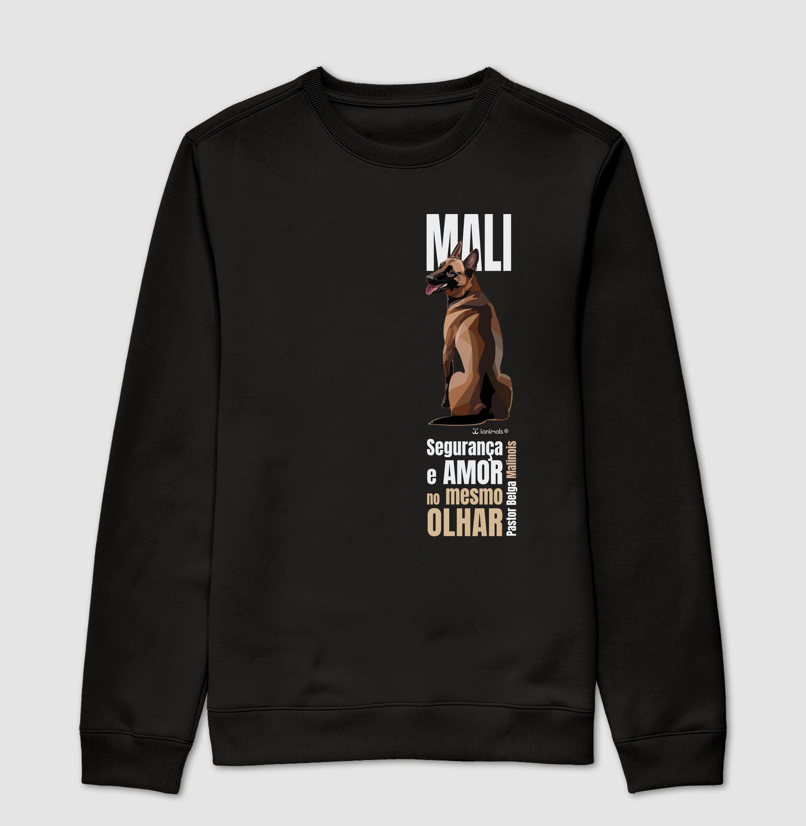 Moletom Suéter Malinois - Olhar - Essência