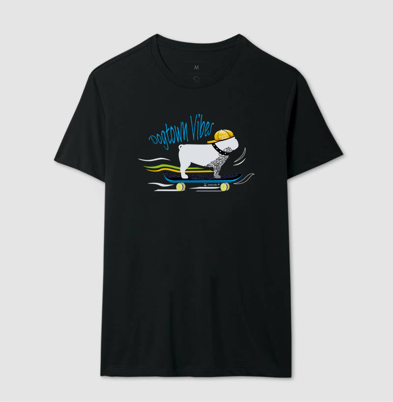 Camiseta Buldogue Inglês - Skatista