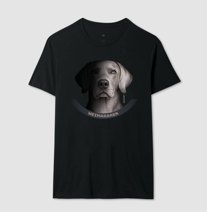 Camiseta Weimaraner Preta - The Face