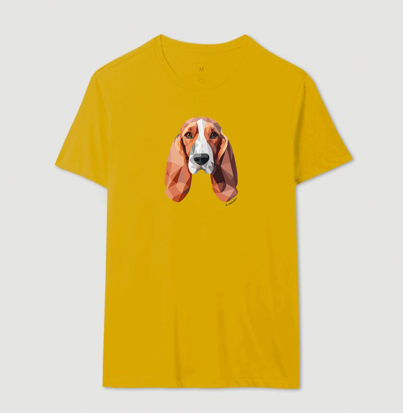 Camiseta Basset Hound - Coleção Geoma