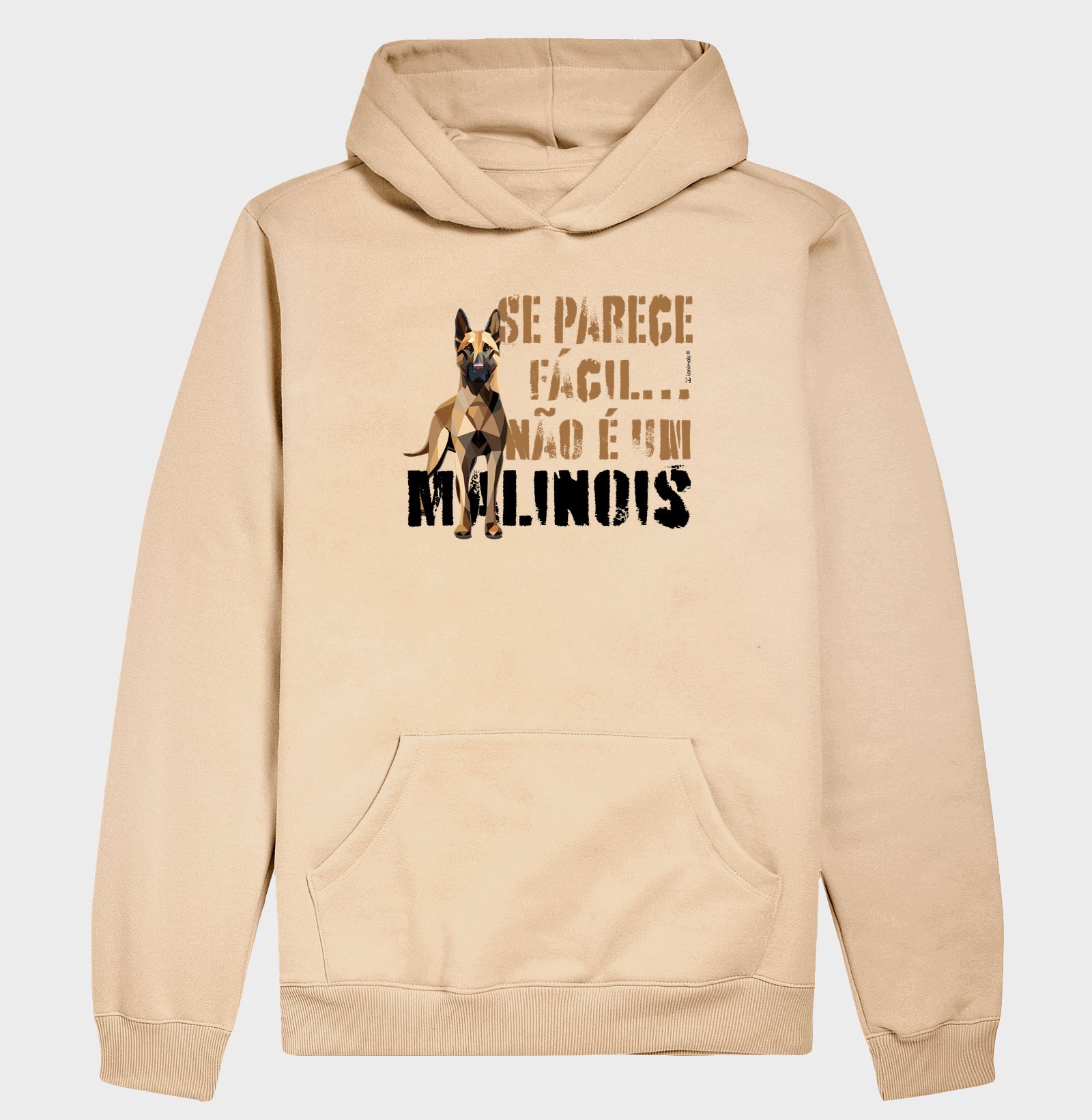 Moletom com Capuz Malinois Parece Fácil  - Essência