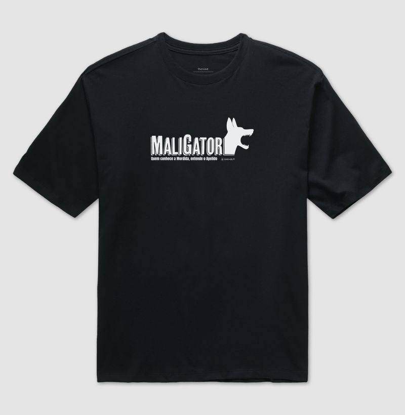 Camiseta Oversized Malinois Maligator - Essência