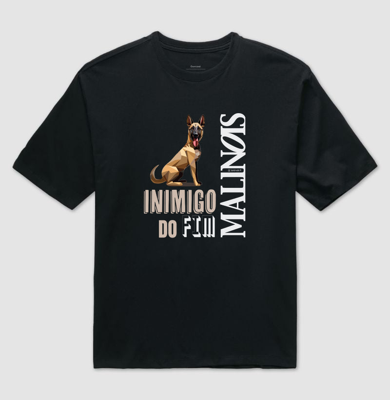Camiseta Oversized Malinois Inimigo do Fim - Essência