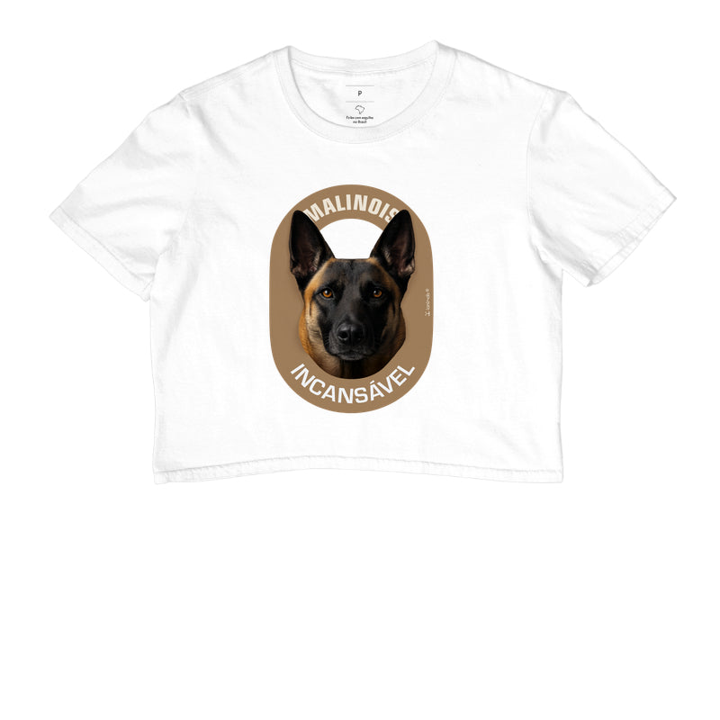 Camiseta Cropped Malinois Incansável - Essência