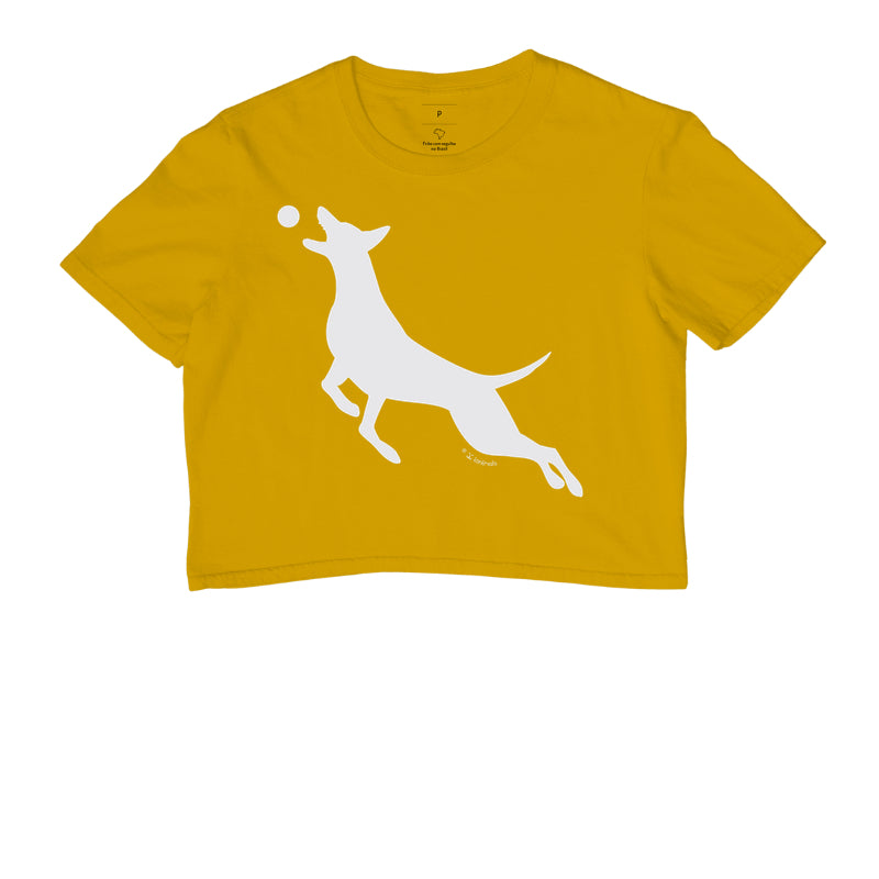 Camiseta Cropped Malinois O Pulo - Perfil