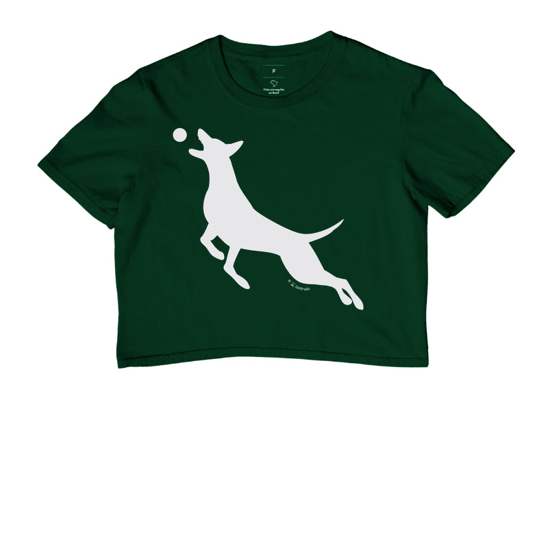 Camiseta Cropped Malinois O Pulo - Perfil