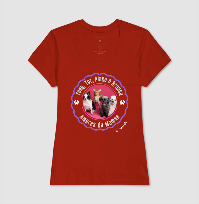 Camiseta Carimbo e Foto Pets - Personalizada | iAnimals