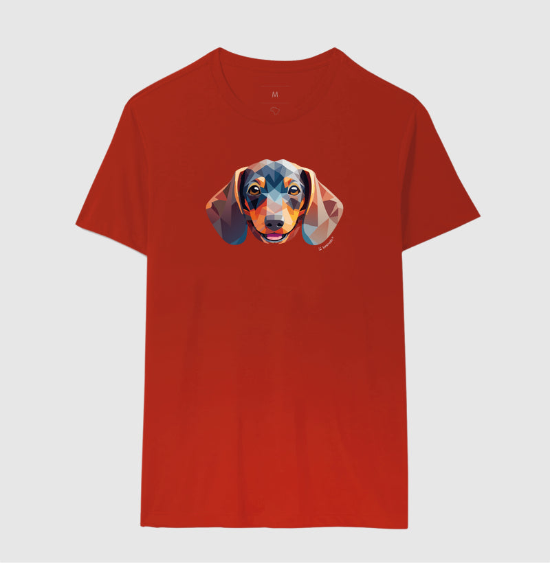 Camiseta Dachshund - Coleção Geoma