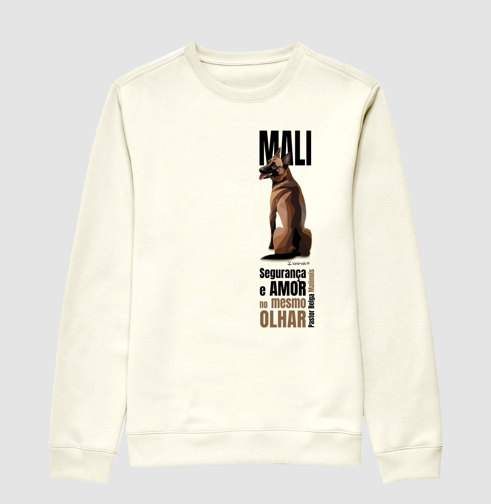 Moletom Suéter Malinois - Olhar - Essência