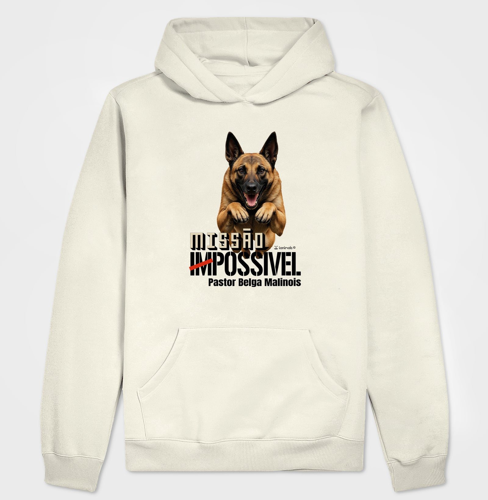 Moletom com Capuz Malinois Missão Impossível - Essência