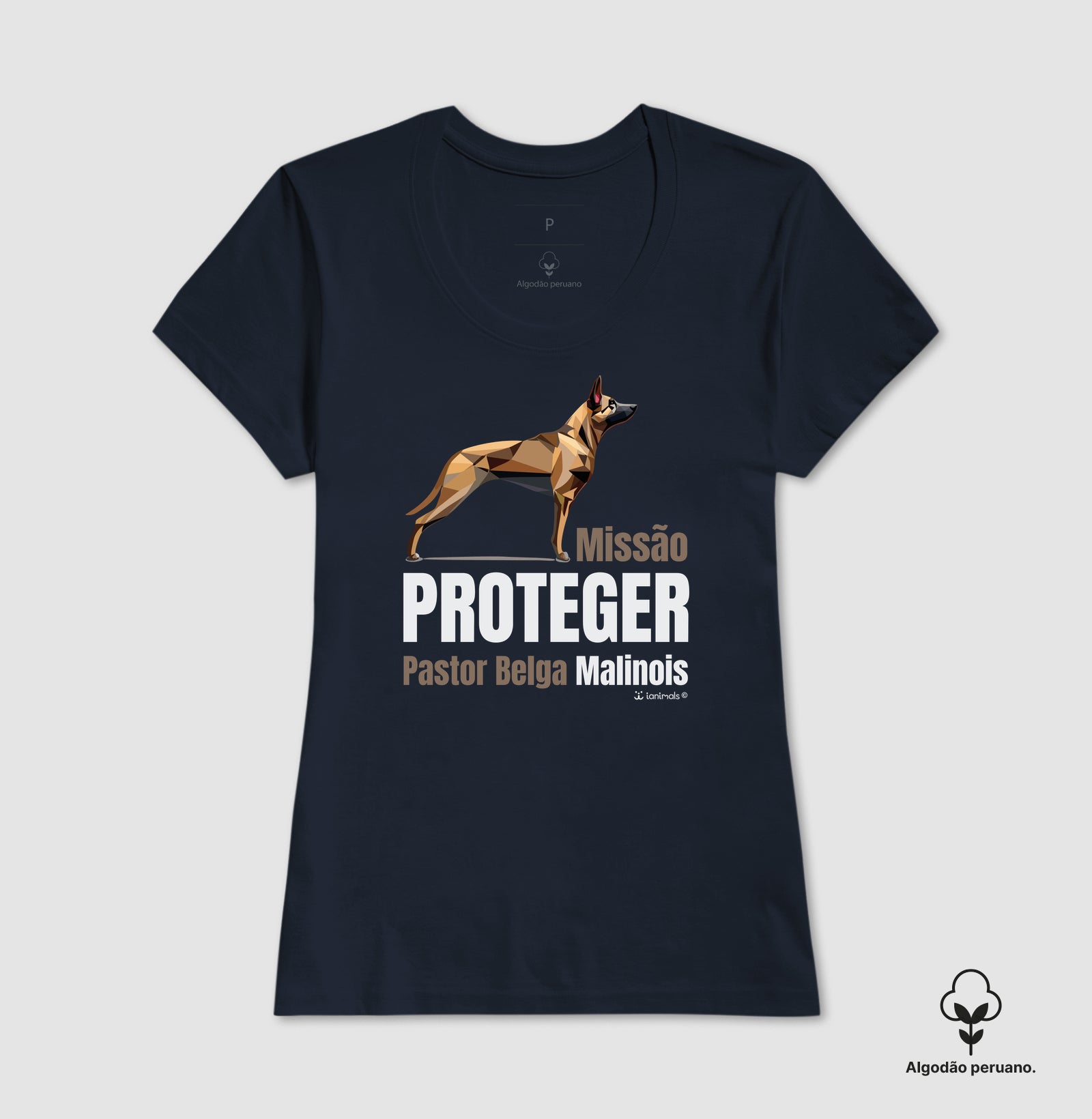 Camiseta Malinois “INCA SOFT” Missão  Proteger - Essência