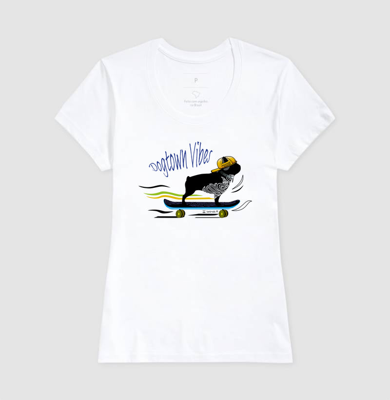 Camiseta Buldogue Francês - Skatista