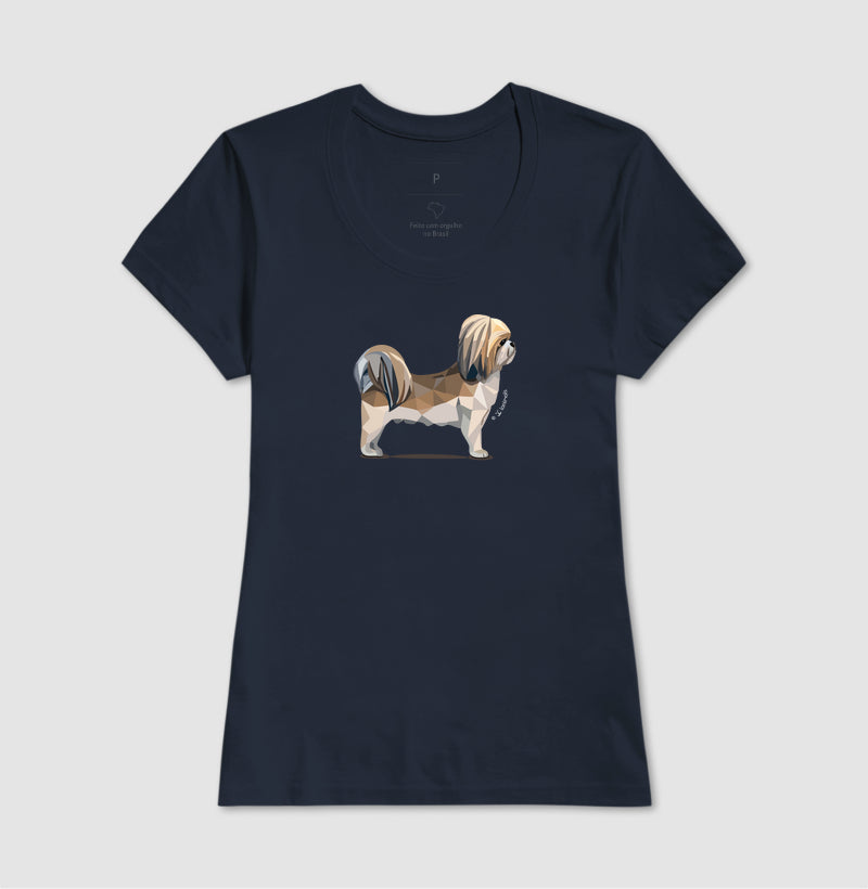 Camiseta Shih Tzu Perfil - Geoma