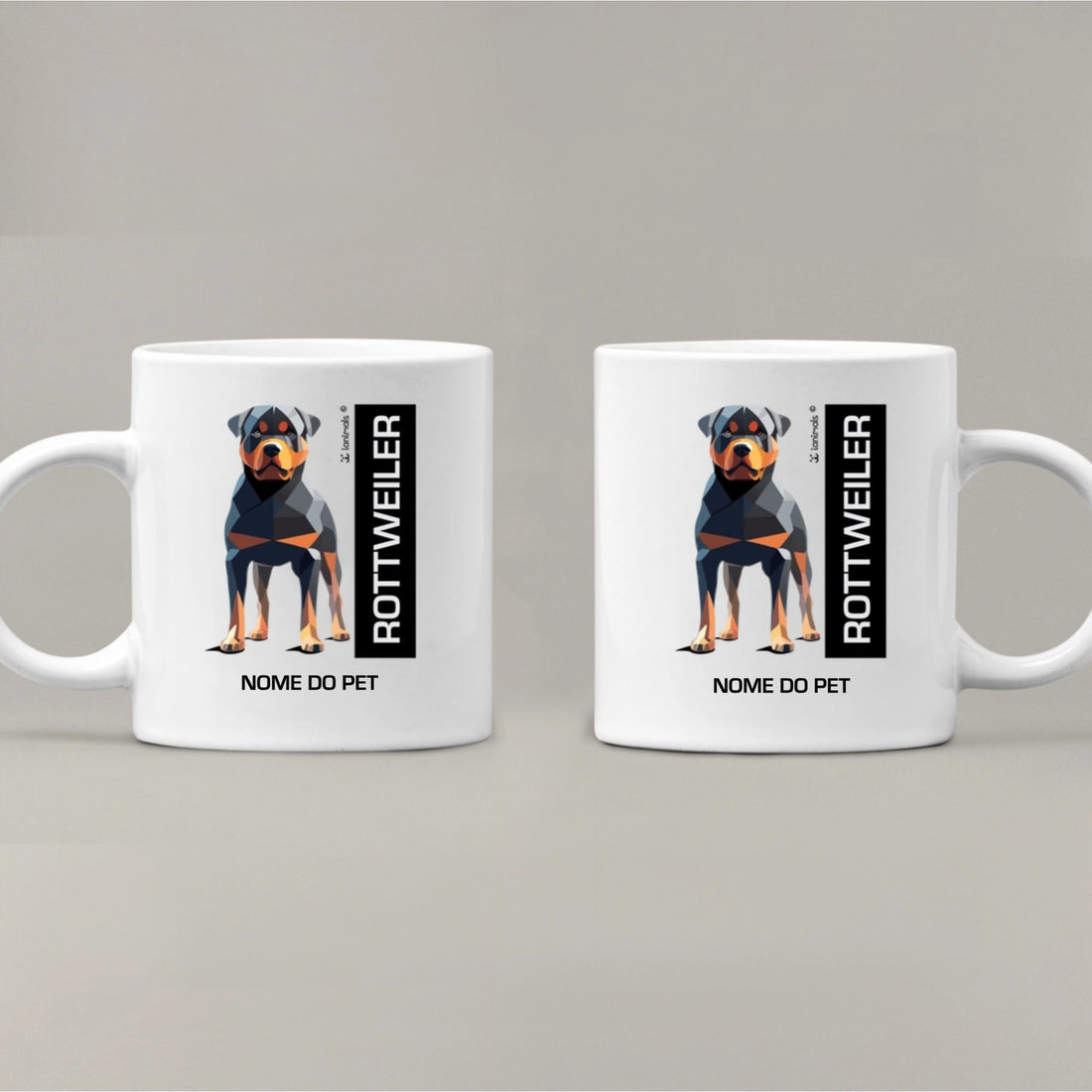 Caneca Rottweiler Personalizada