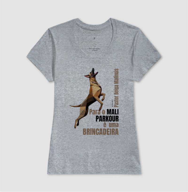 Camiseta Malinois Parkour é Brincadeira- Essência