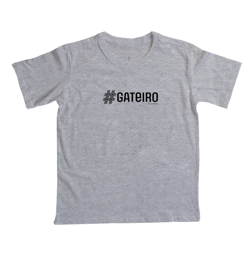 Camiseta #Gateiro (Infantil)- Coleção AFETO