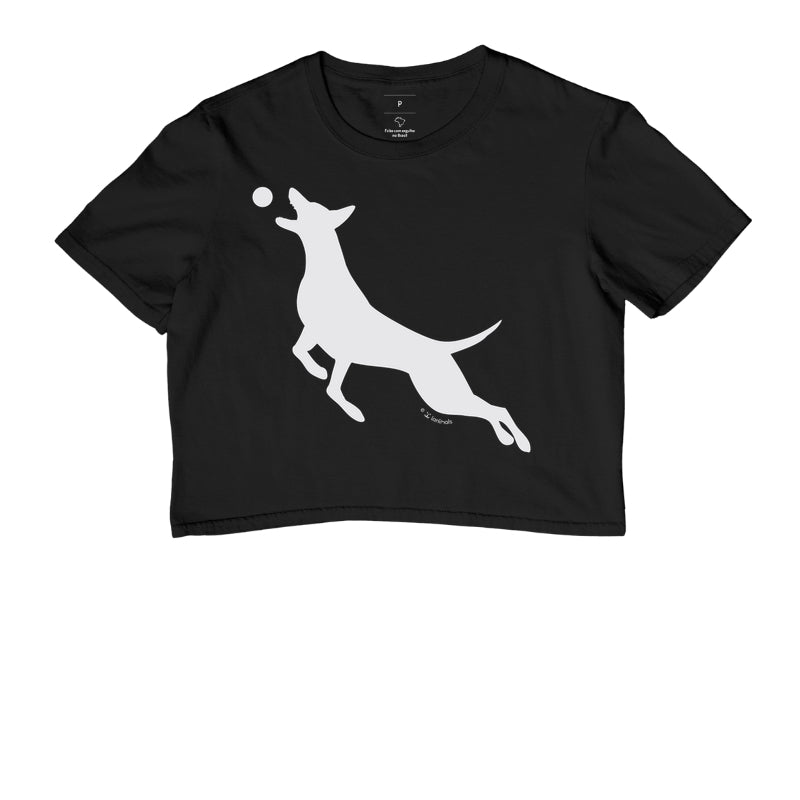Camiseta Cropped Malinois O Pulo - Perfil
