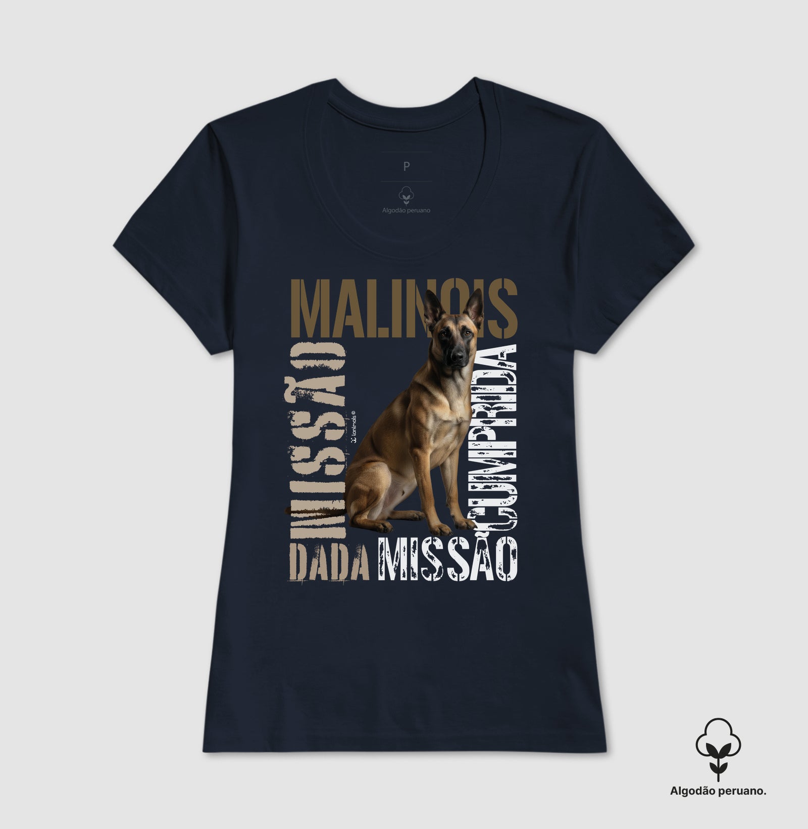Camiseta INCA SOFT Malinois Missão Cumprida - Essência