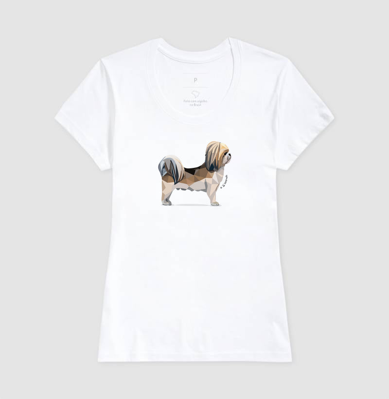 Camiseta Shih Tzu Perfil - Geoma