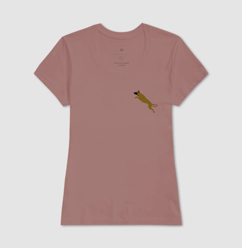 Camiseta Malinois. Saltando - Perfil / Side