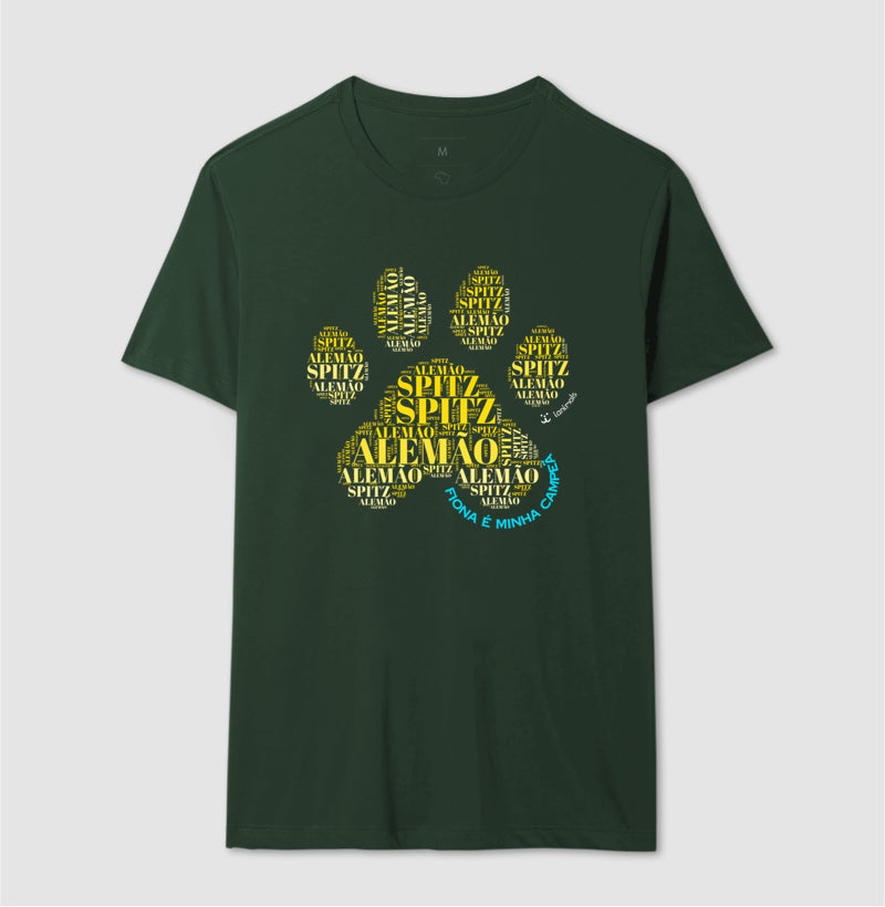 Camiseta Pata de Pet - Nuvem de Palavras - Personalizada | iAnimals