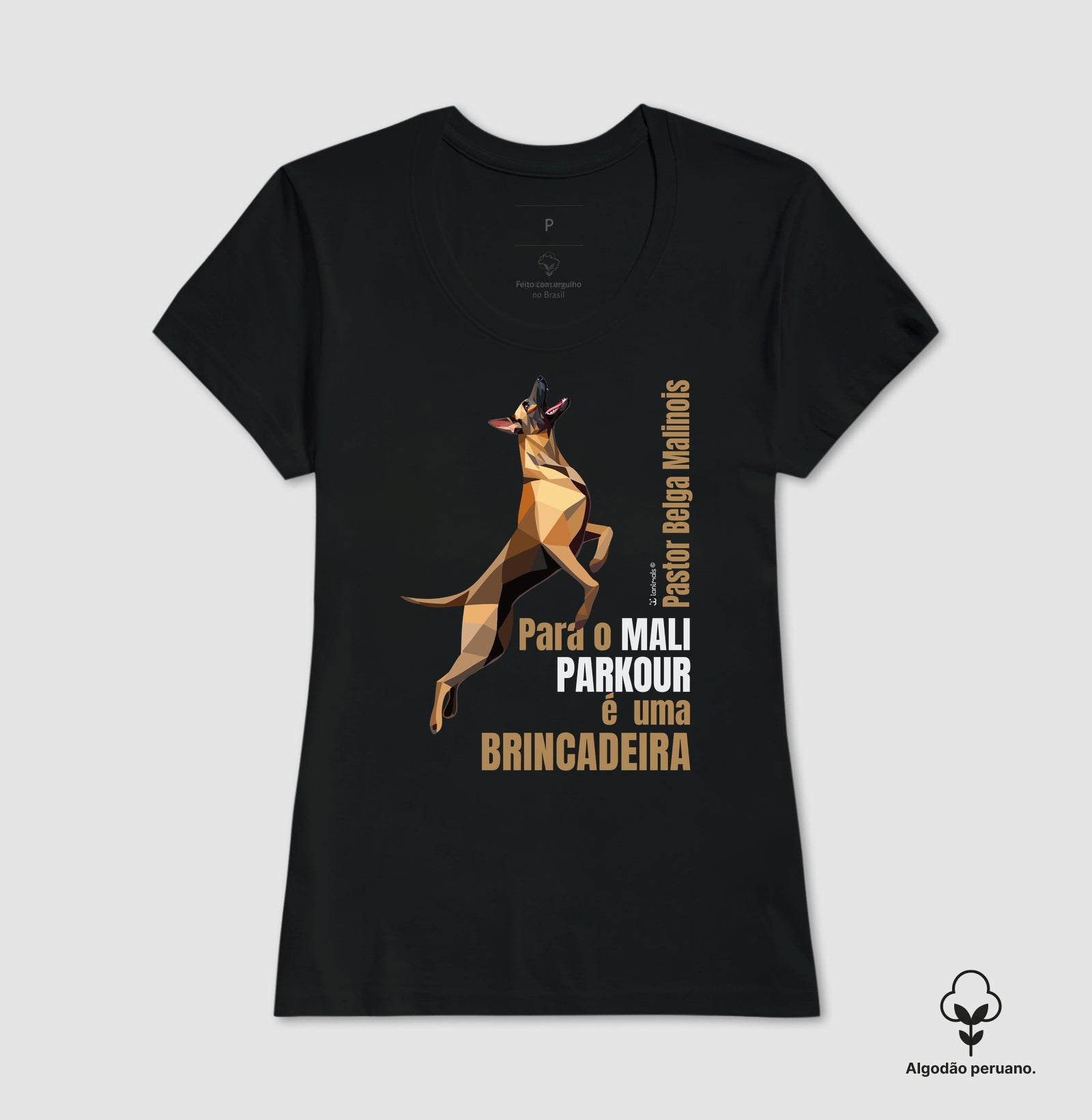 Camiseta INCA SOFT Malinois Parkour é Brincadeira - Essência