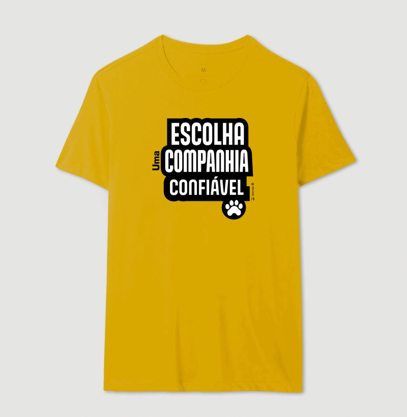 Camiseta Escolha uma Companhia Confiável - Coleção Afeto