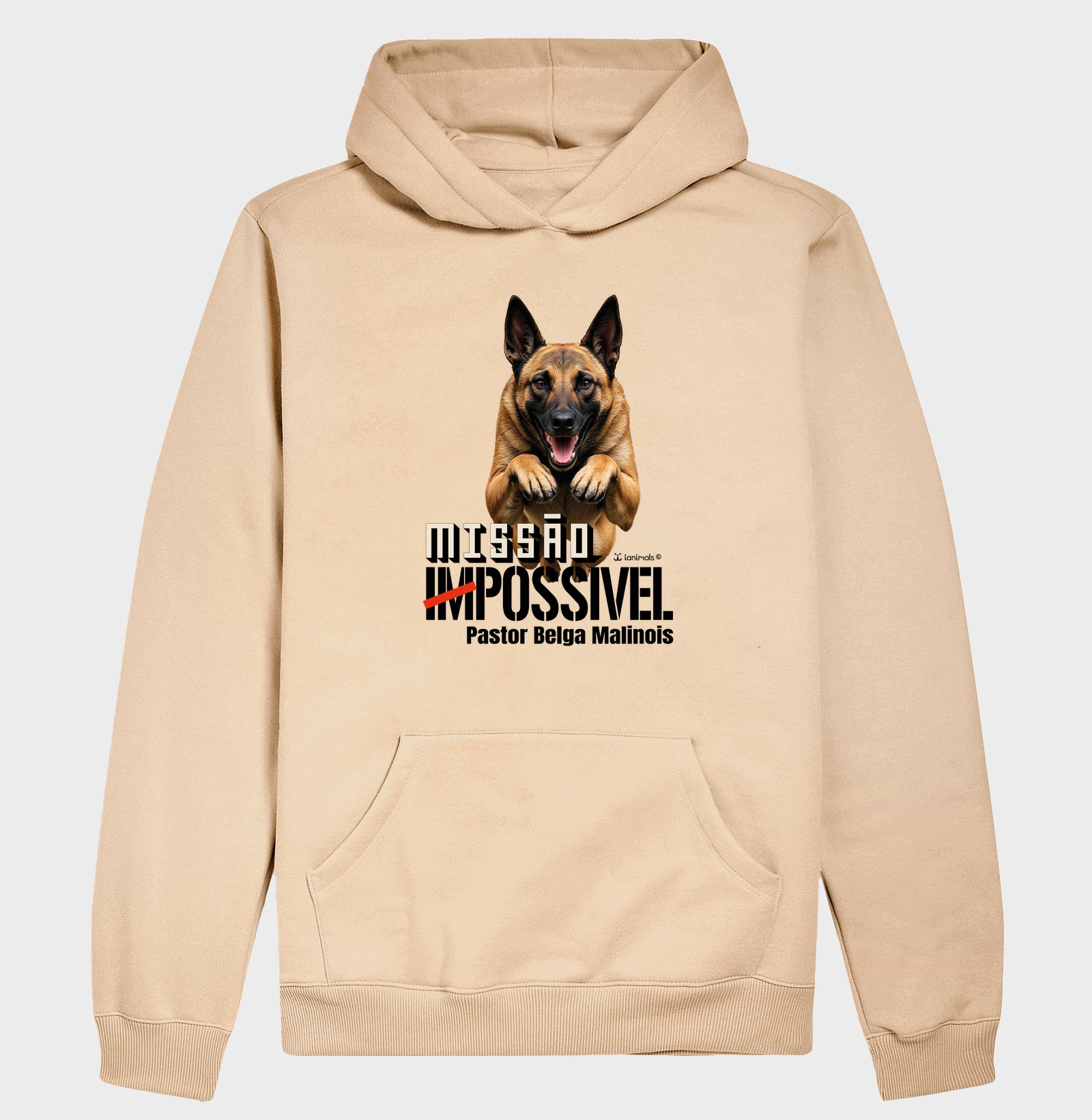 Moletom com Capuz Malinois Missão Impossível - Essência